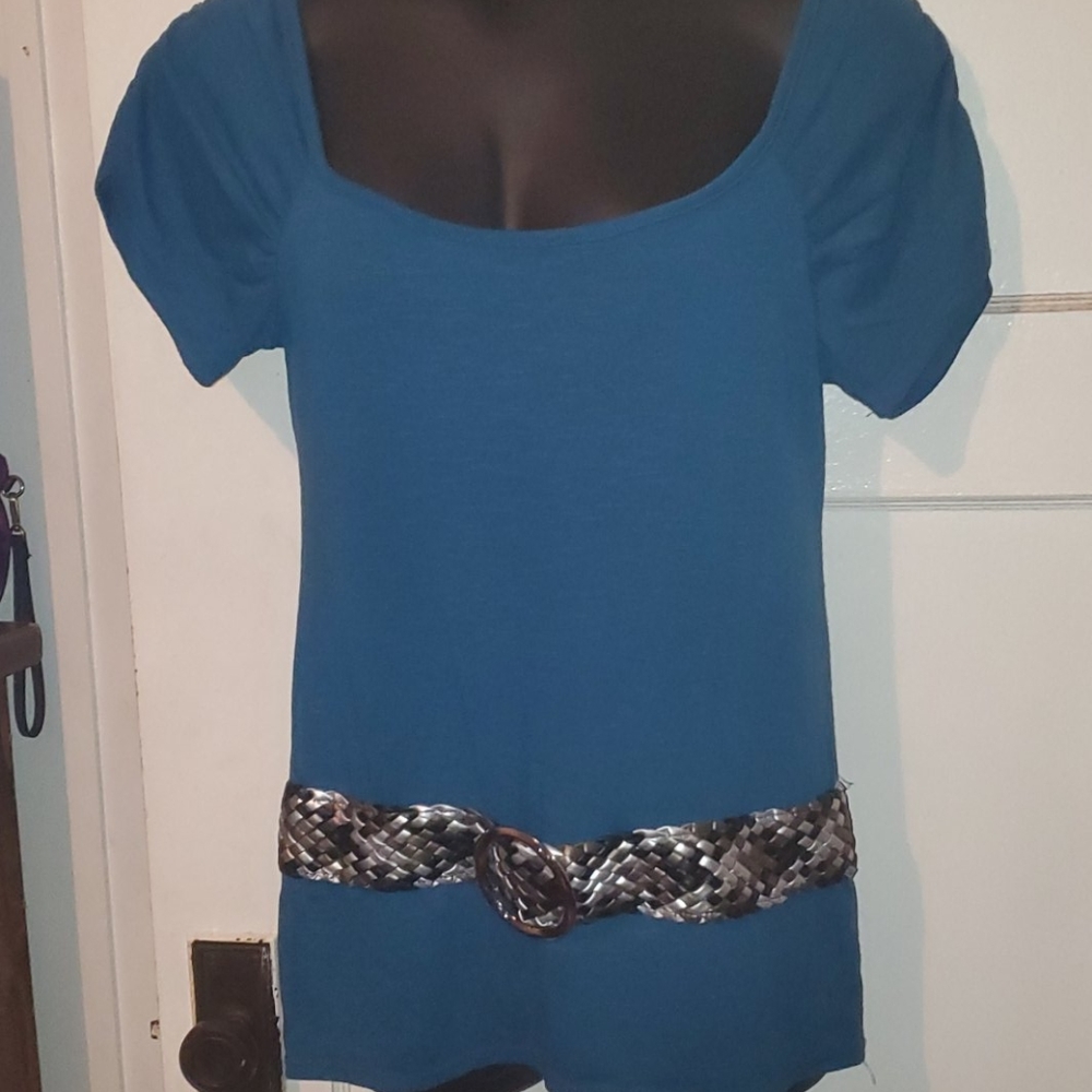 Cute Belted Top Plus Size 1x